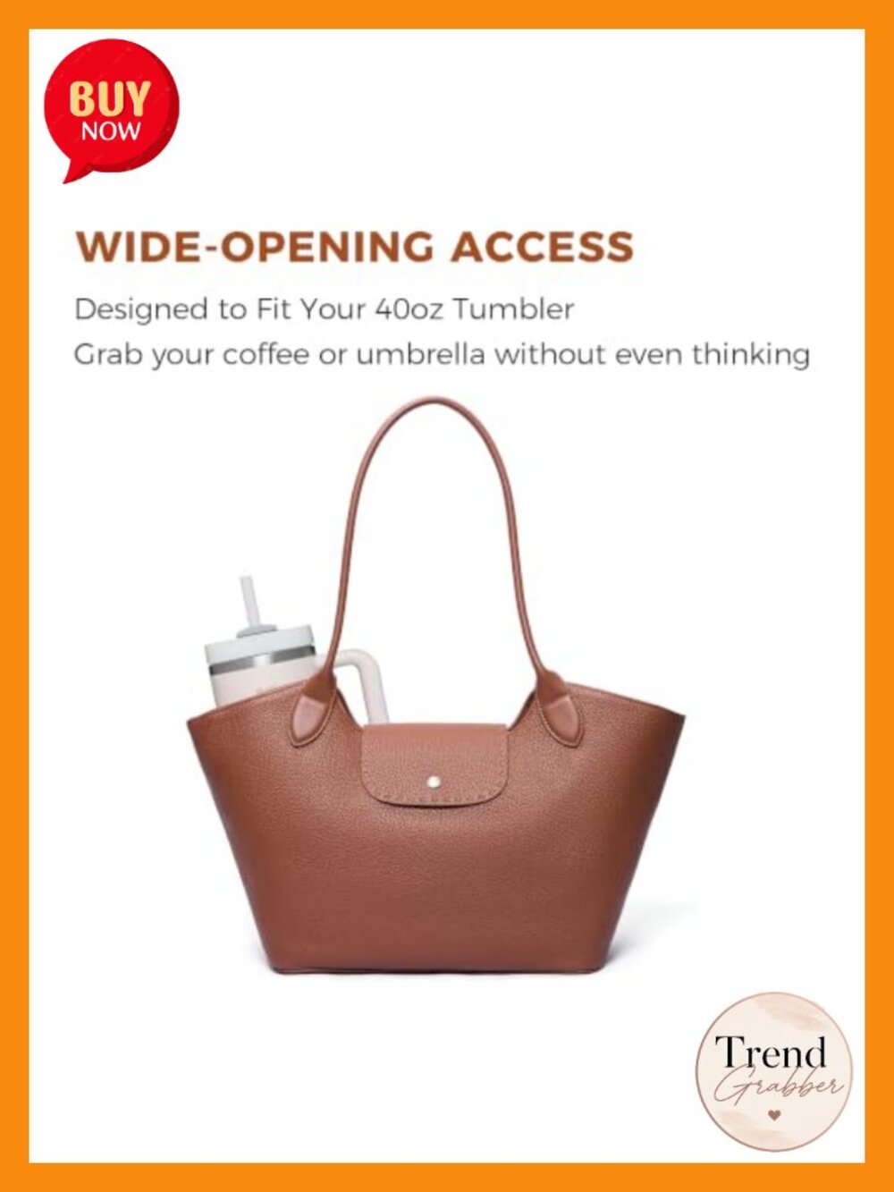 Genuine Leather Tote Bag for Women Roomy Shoulder Purse - Picture 4 of 6